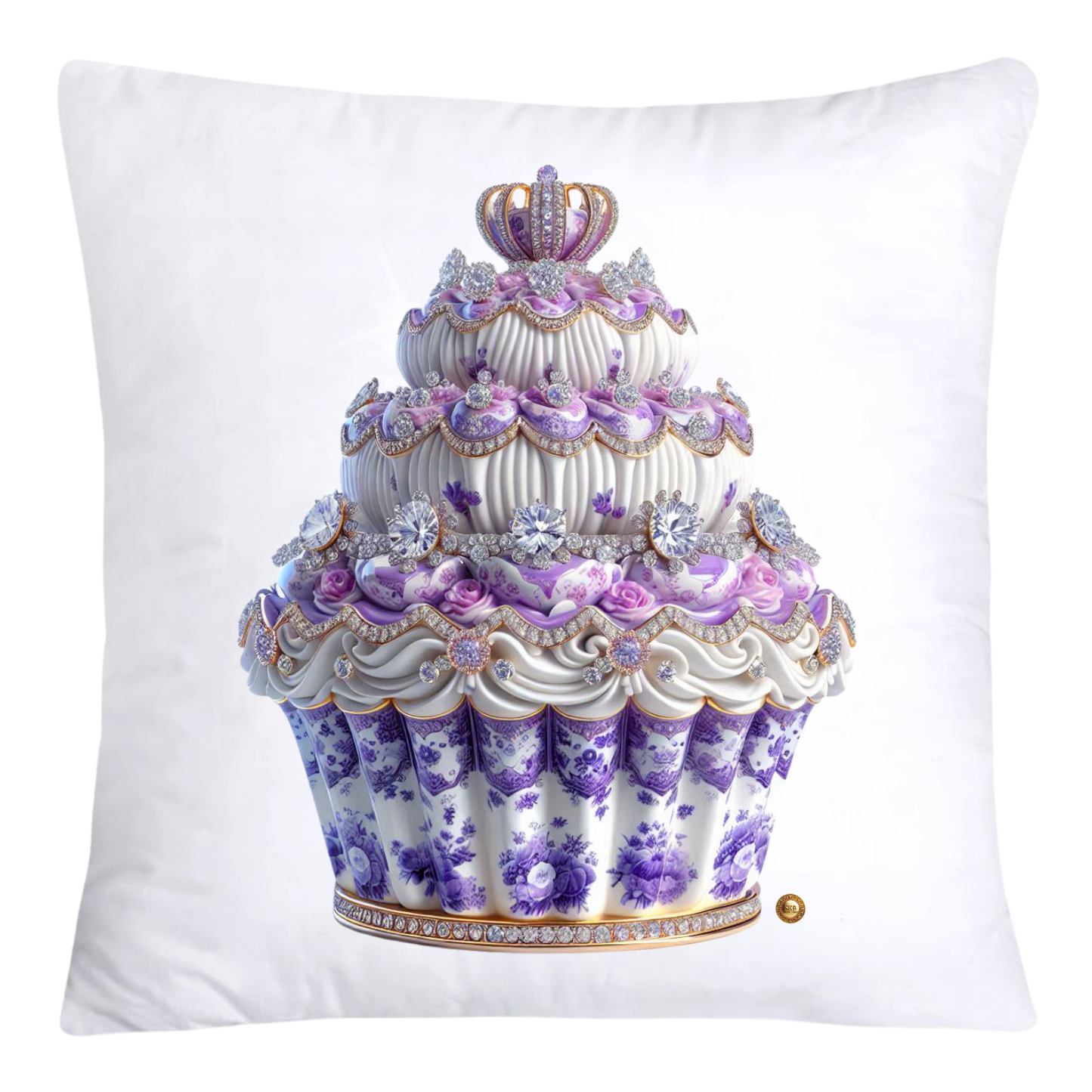 18x18 Purple Willow Whimsical Cupcake Pillow Covers-3982
