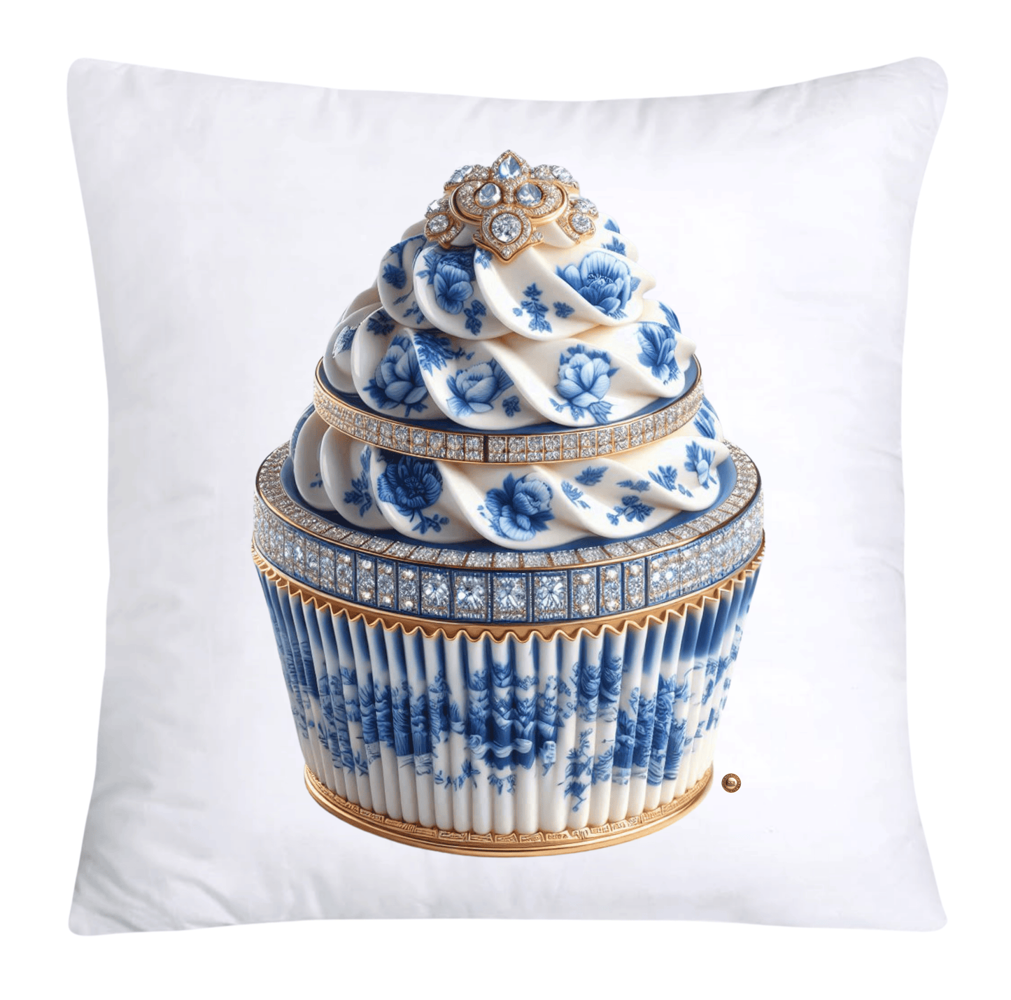 Blue Willow 18x18 Chinoiserie Cupcake Throw Pillow Covers-3903