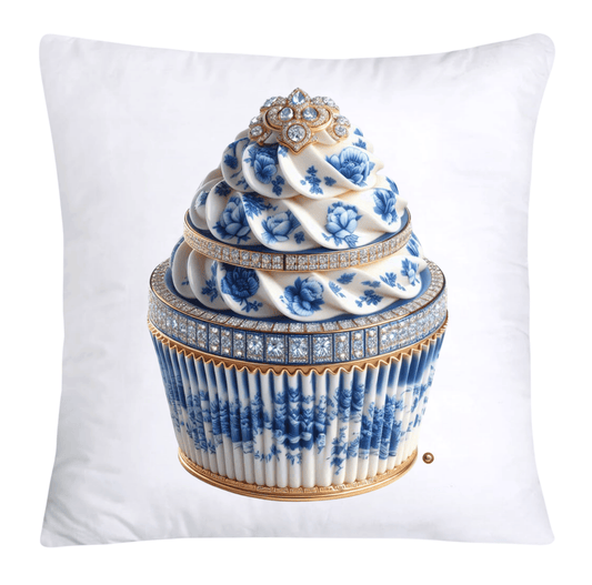 Blue Willow 18x18 Chinoiserie Cupcake Throw Pillow Covers-3903