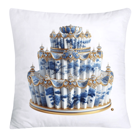 Blue Willow 18x18 Chinoiserie Cupcake Throw Pillow Covers-4925