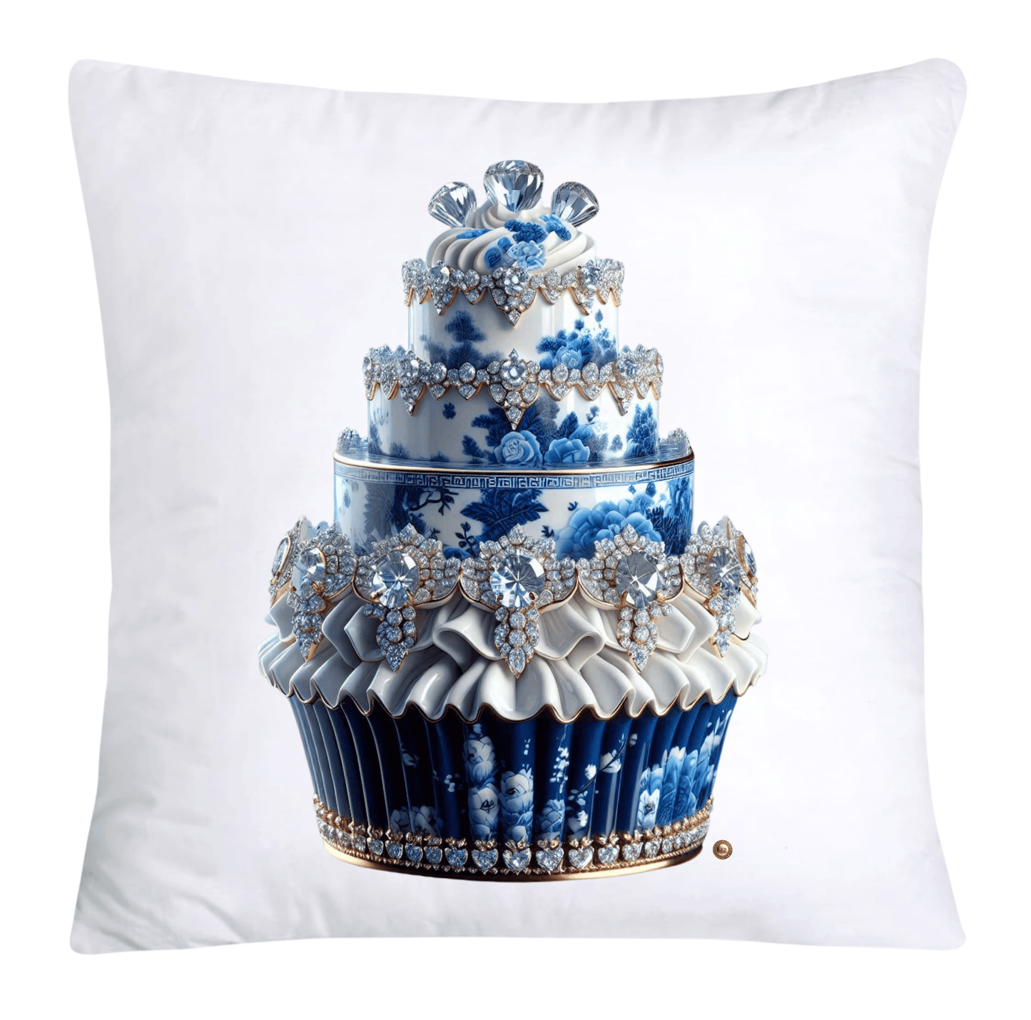 Blue Willow 18x18 Chinoiserie Cupcake Throw Pillow Covers-4937
