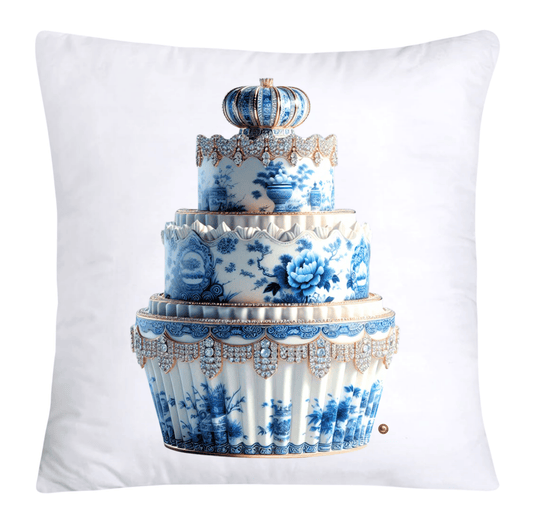 Blue Willow 18x18 Chinoiserie Cupcake Throw Pillow Covers-3912