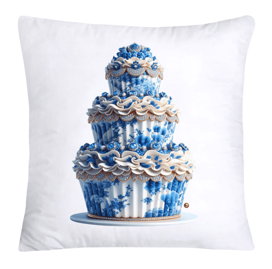 Blue Willow 18x18 Chinoiserie Cupcake Throw Pillow Covers-3896