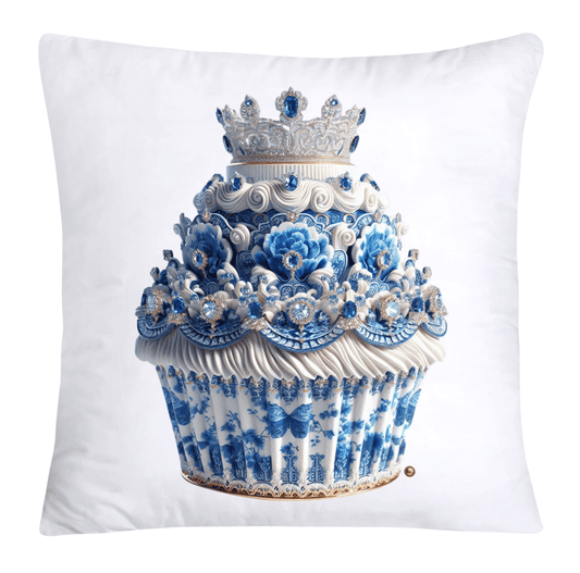 Blue Willow 18x18 Chinoiserie Cupcake Throw Pillow Covers-3842