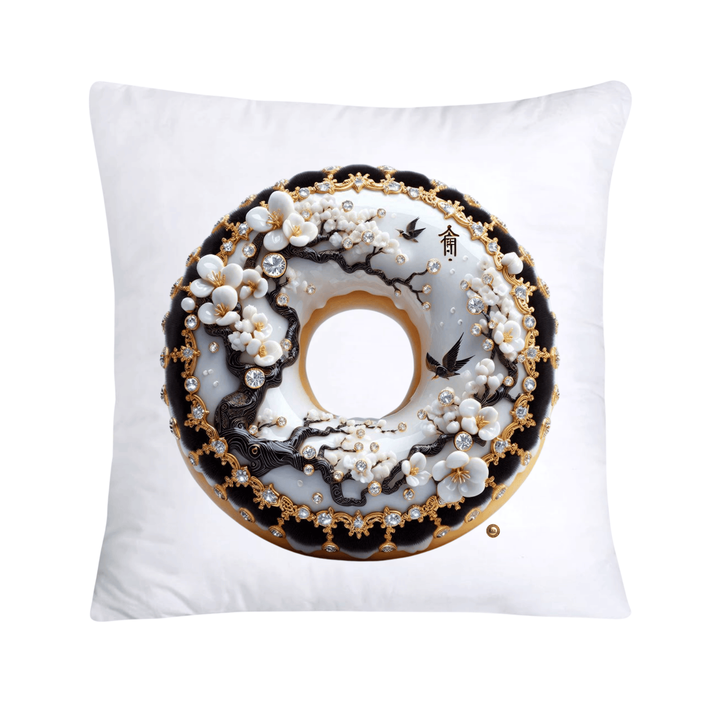 Black Willow Chinoiserie Donut Pillow Covers-3211