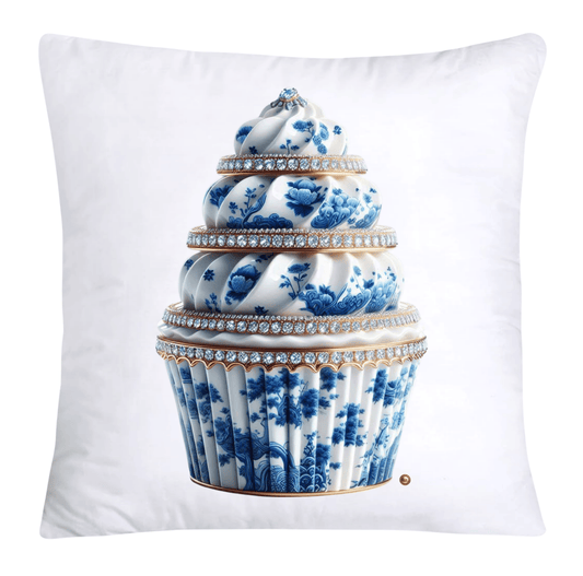 Blue Willow 18x18 Chinoiserie Cupcake Throw Pillow Covers-3840