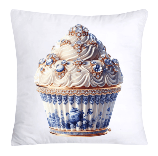 Blue Willow 18x18 Chinoiserie Cupcake Throw Pillow Covers-3816