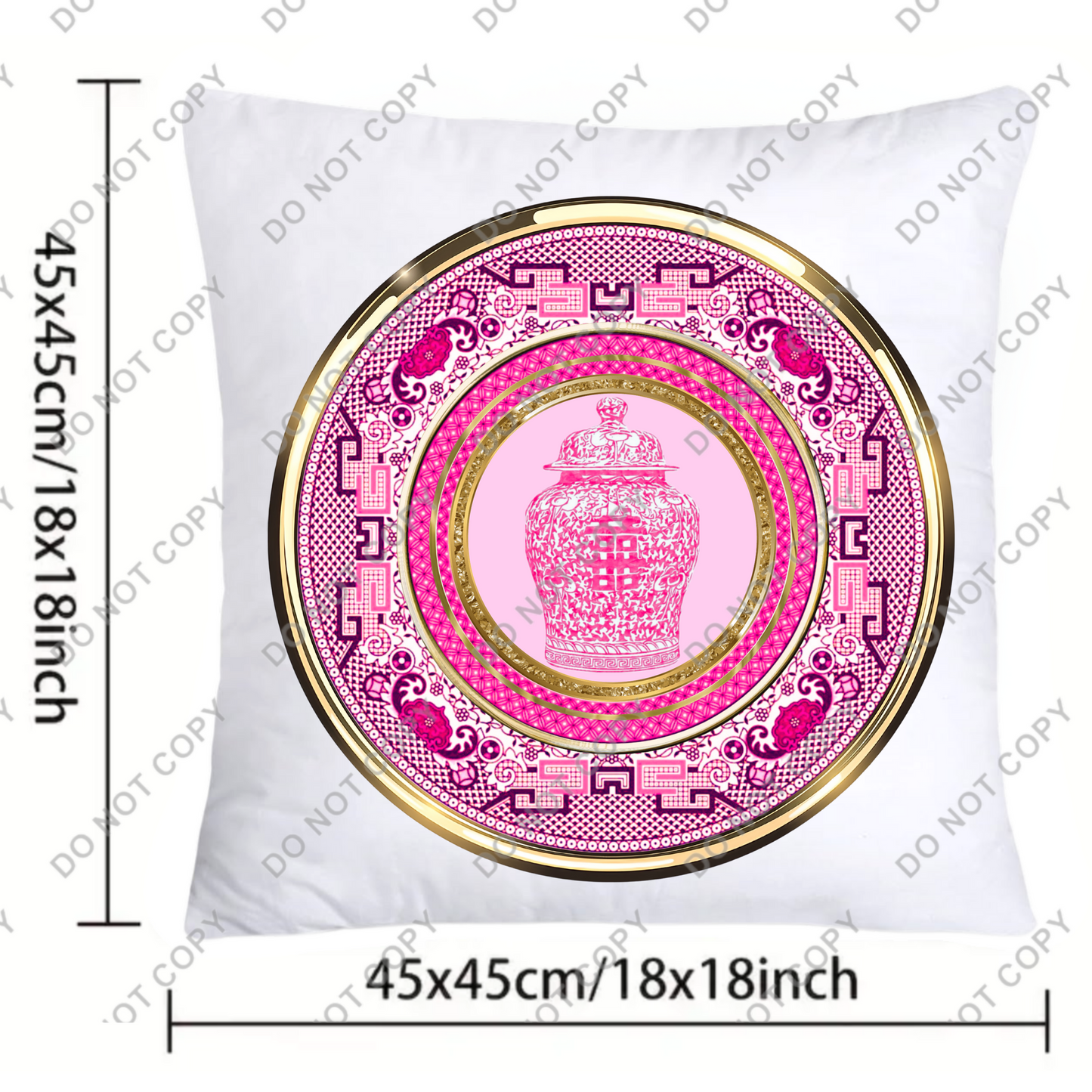 Pink Willow Specialty Plate Throw Pillow Covers-484