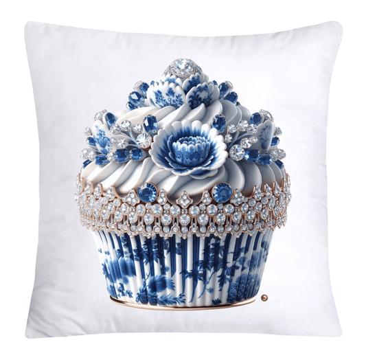 Blue Willow 18x18 Chinoiserie Cupcake Throw Pillow Covers-3812
