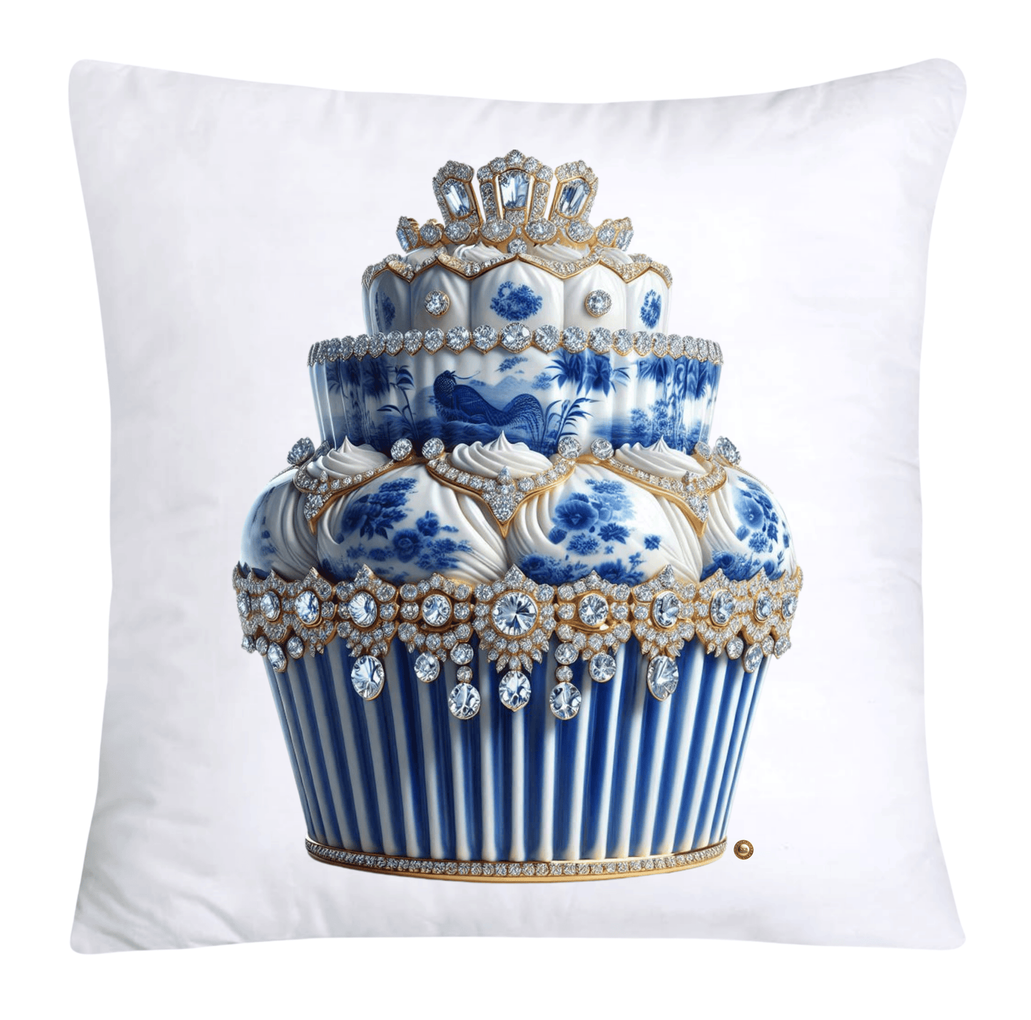 Blue Willow 18x18 Chinoiserie Cupcake Throw Pillow Covers-3850