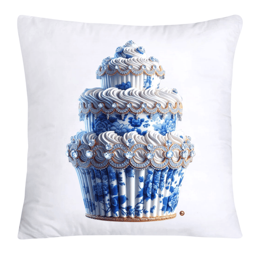 Blue Willow 18x18 Chinoiserie Cupcake Throw Pillow Covers-3836