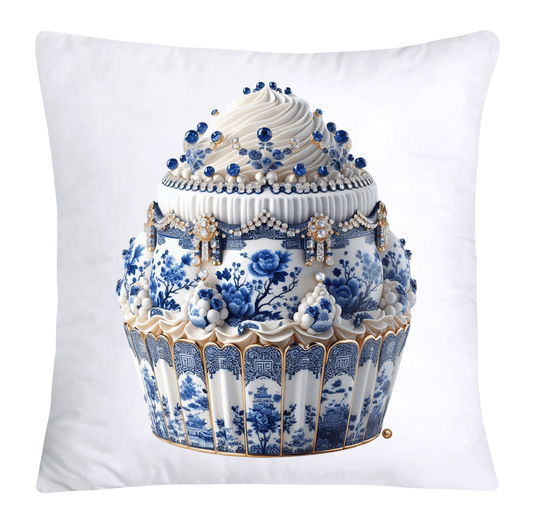 Blue Willow 18x18 Chinoiserie Cupcake Throw Pillow Covers-3841