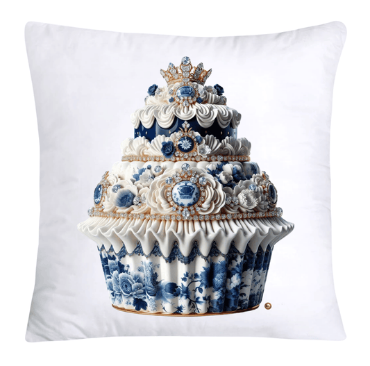Blue Willow 18x18 Chinoiserie Cupcake Throw Pillow Covers-3811