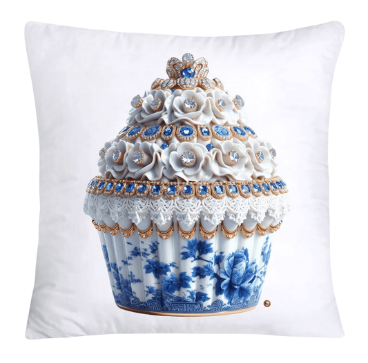 Blue Willow 18x18 Chinoiserie Cupcake Throw Pillow Covers-3834