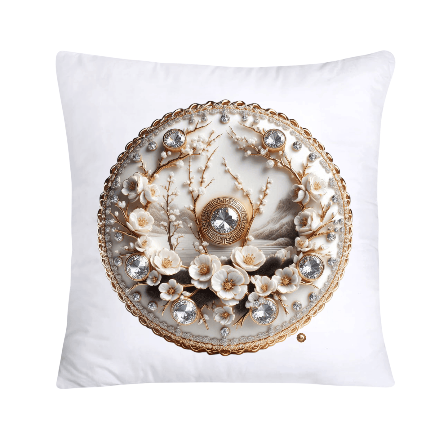 Black Willow Chinoiserie Donut Pillow Covers-3204